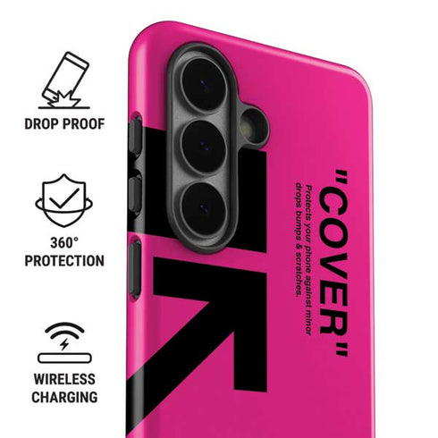 Black and Pink Arrows Galaxy S26 Plus Impact Case