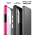 Black and Pink Arrows Galaxy S26 Plus Impact Case