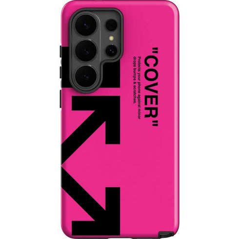Black and Pink Arrows Galaxy S26 Ultra Impact Case