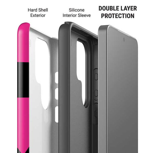 Black and Pink Arrows Galaxy S26 Ultra Impact Case