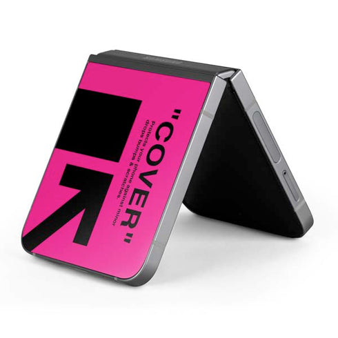 Black and Pink Arrows Galaxy Z Flip6 Skin