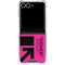 Black and Pink Arrows Galaxy Z Flip7 Clear Case