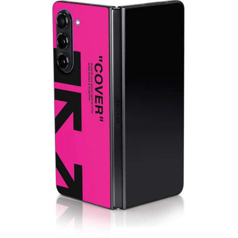 Black and Pink Arrows Galaxy Z Fold5 5G Skin