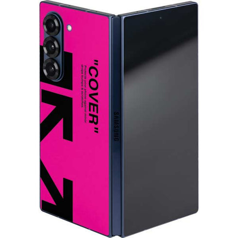 Black and Pink Arrows Galaxy Z Fold6 Skin