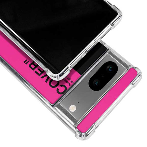 Black and Pink Arrows Google Pixel 8a Clear Case