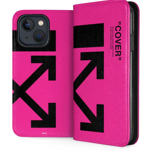 Black and Pink Arrows iPhone 13 Folio Case