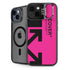 Black and Pink Arrows iPhone 14 Kickstand Case