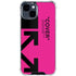 Black and Pink Arrows iPhone 15 Clear Case