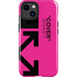 Black and Pink Arrows iPhone 15 Impact Case