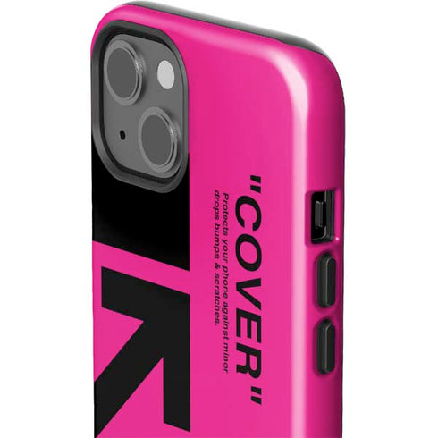 Black and Pink Arrows iPhone 15 Impact Case
