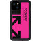 Black and Pink Arrows iPhone 15 Plus Waterproof Case