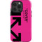 Black and Pink Arrows iPhone 15 Pro Impact Case