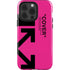 Black and Pink Arrows iPhone 15 Pro Impact Case