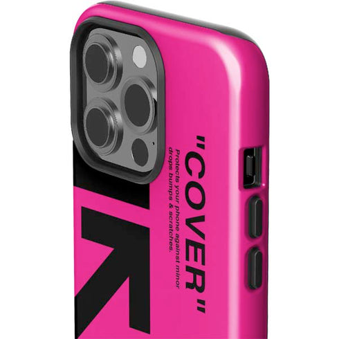 Black and Pink Arrows iPhone 15 Pro Impact Case