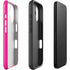 Black and Pink Arrows iPhone 16 Plus Impact Case