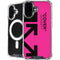 Black and Pink Arrows iPhone 16 Plus MagSafe Case