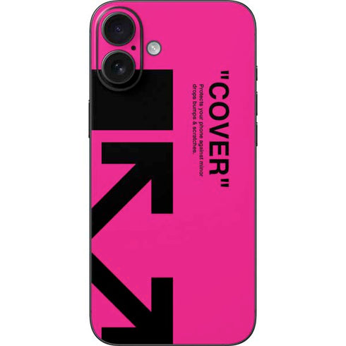 Black and Pink Arrows iPhone 16 Plus Skin
