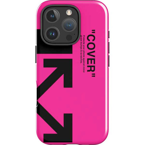 Black and Pink Arrows iPhone 16 Pro Impact Case