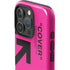 Black and Pink Arrows iPhone 16 Pro Impact Case