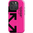 Black and Pink Arrows iPhone 16 Pro Magsafe Impact Case