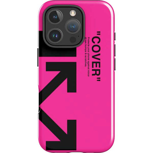 Black and Pink Arrows iPhone 16 Pro Max Impact Case