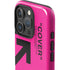 Black and Pink Arrows iPhone 16 Pro Max Impact Case