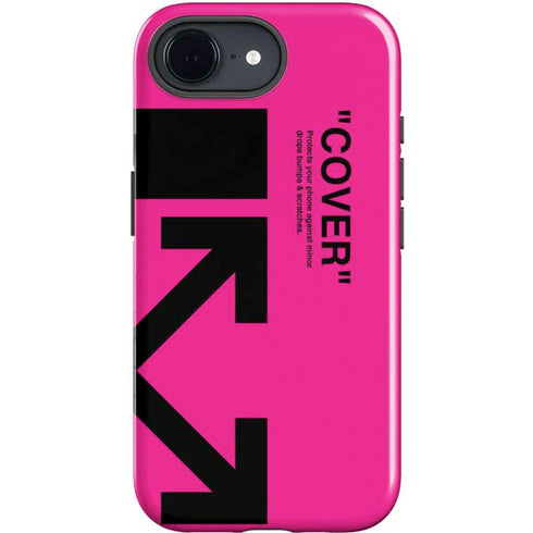 Black and Pink Arrows iPhone 16e Impact Case