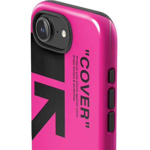 Black and Pink Arrows iPhone 16e Impact Case
