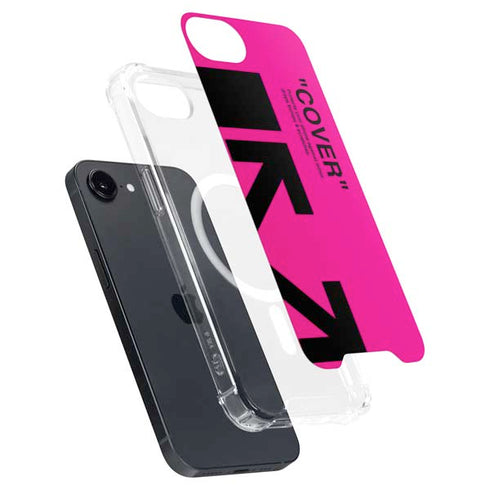 Black and Pink Arrows iPhone 16e MagSafe Case