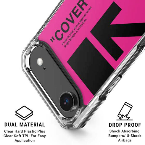 Black and Pink Arrows iPhone 17 Air Clear Case