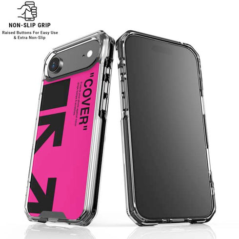 Black and Pink Arrows iPhone 17 Air Clear Case