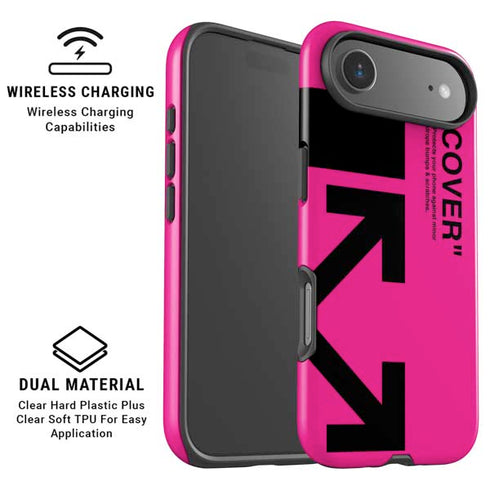 Black and Pink Arrows iPhone 17 Air Magsafe Impact Case