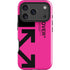 Black and Pink Arrows iPhone 17 Pro Impact Case