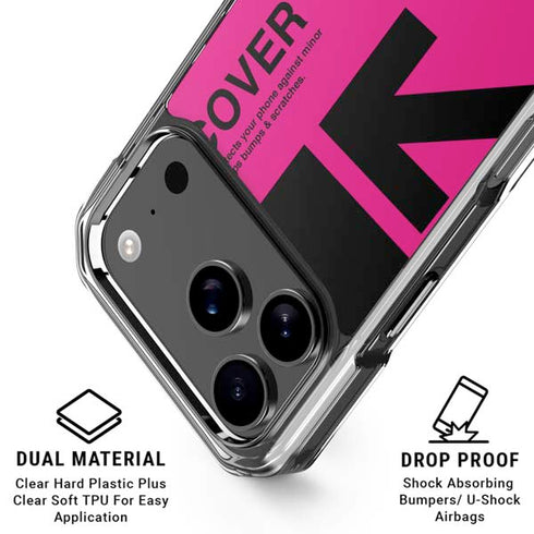 Black and Pink Arrows iPhone 17 Pro MagSafe Case