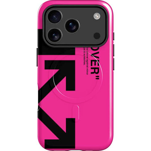 Black and Pink Arrows iPhone 17 Pro Magsafe Impact Case