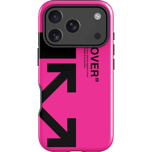 Black and Pink Arrows iPhone 17 Pro Max Impact Case