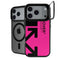 Black and Pink Arrows iPhone 17 Pro Max Kickstand Case