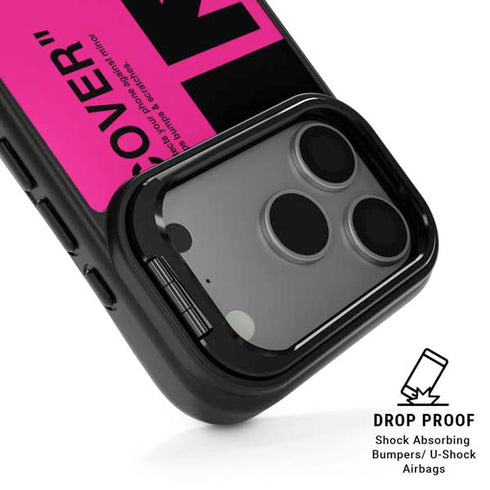 Black and Pink Arrows iPhone 17 Pro Max Kickstand Case