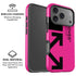Black and Pink Arrows iPhone 17 Pro Max Magsafe Impact Case