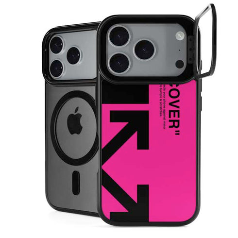 Black and Pink Arrows iPhone 18 Pro Kickstand Case