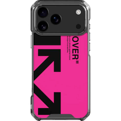 Black and Pink Arrows iPhone 18 Pro Max Clear Case