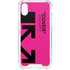 Black and Pink Arrows iPhone XS Clear Case