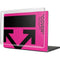 Black and Pink Arrows MacBook Cases