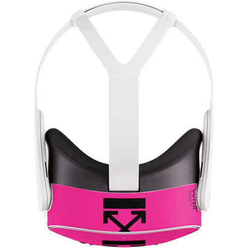 Black and Pink Arrows Meta Quest 3S Skin