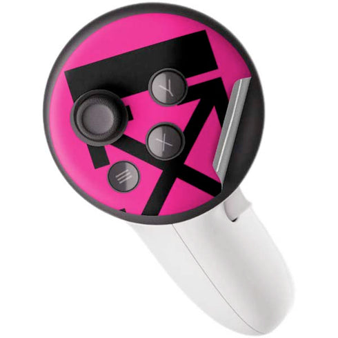 Black and Pink Arrows Meta Quest 3S Skin