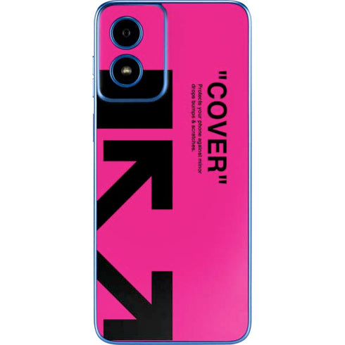 Black and Pink Arrows Moto G Play 4G (2024) Skin