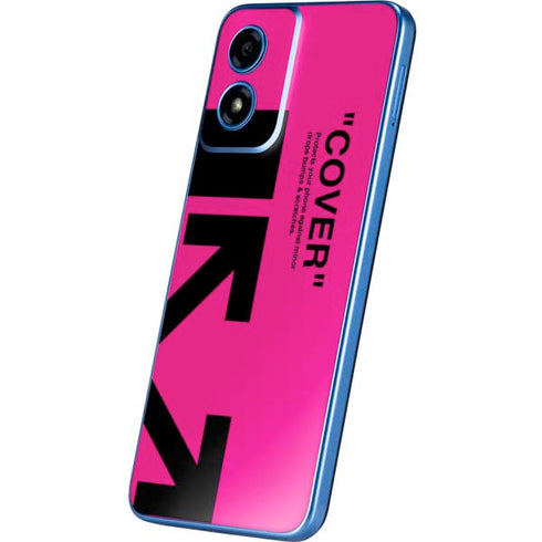 Black and Pink Arrows Moto G Play 4G (2024) Skin