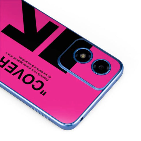 Black and Pink Arrows Moto G Play 4G (2024) Skin