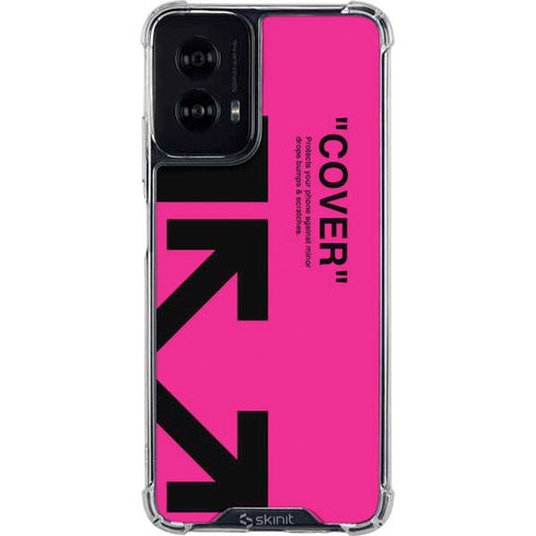 Black and Pink Arrows Moto G Power 5G (2024) Clear Case
