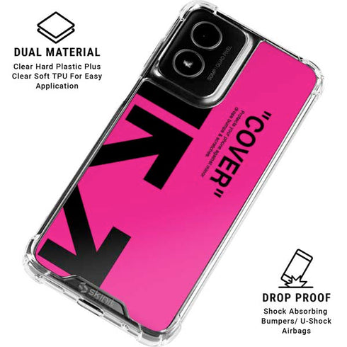 Black and Pink Arrows Moto G Power 5G (2024) Clear Case
